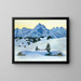 Winter landscape painting near Maloja - Walter von Ruckteschell — framed artwork on a wall
