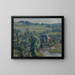 Landscape painting landing near Unterbuchberg - Walther Gamerith — framed artwork on a wall