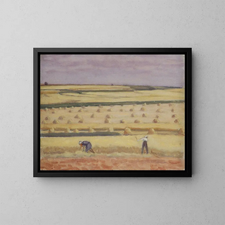 At the harvest - Walther Gamerith — framed artwork on a wall