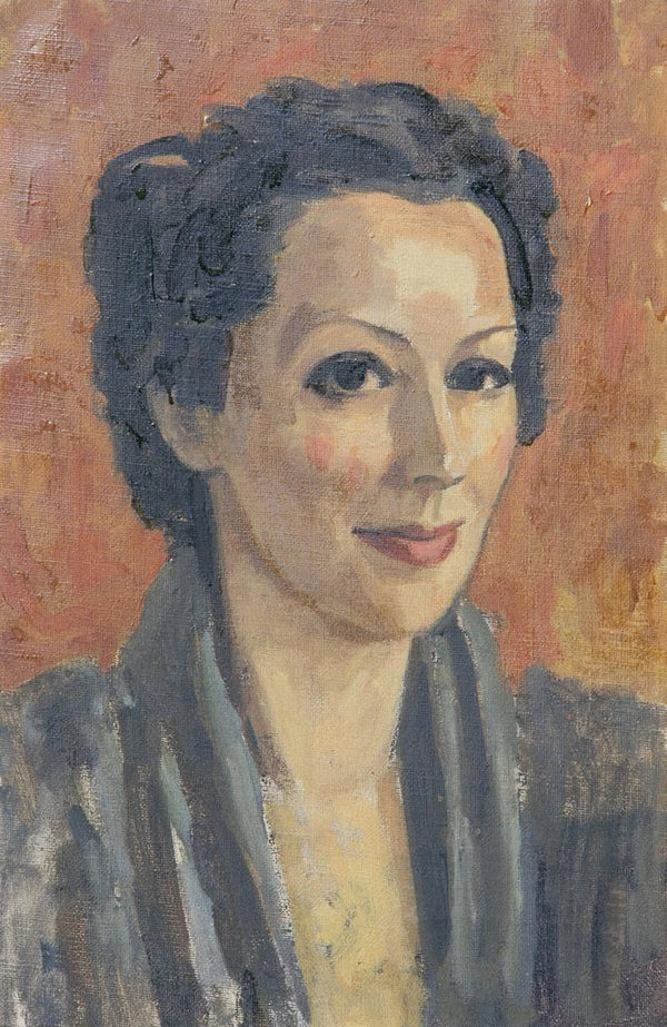 Portrait of Frauke Lauterbach - Walther Gamerith — framed artwork on a wall