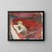 Lady on the wall - Walther Gamerith — framed artwork on a wall