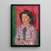 Portrait of a Lady - Walther Gamerith — framed artwork on a wall