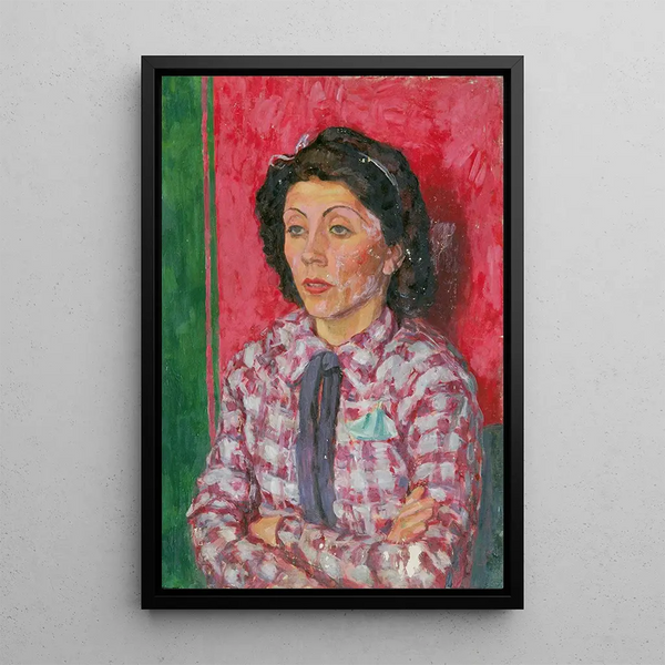 Portrait of a Lady - Walther Gamerith — framed artwork on a wall