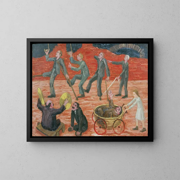 Les survivants - Walther Gamerith — framed artwork on a wall