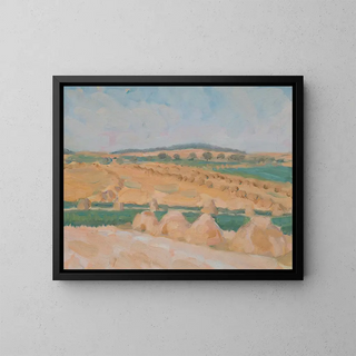 Harvest Time - Walther Gamerith — framed artwork on a wall