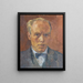 Premier autoportrait - Walther Gamerith — framed artwork on a wall