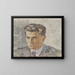 Portrait of a man - Walther Gamerith — framed artwork on a wall