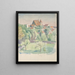 Landscape Painting with Church - Walther Gamerith — framed artwork on a wall