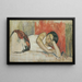 a reclining woman - Walther Gamerith — framed artwork on a wall