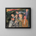 Société joyeuse - Walther Gamerith — framed artwork on a wall