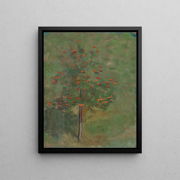 Fruit Tree Painting - Walther Gamerith — framed artwork on a wall