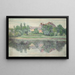 Château au bord du lac - Walther Gamerith — framed artwork on a wall