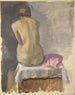 Female Nude Painting from behind - Walther Gamerith — artwork view