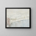 Winter landscape painting by the lake - Walther Gamerith — framed artwork on a wall