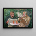 Two Men in an Inn - Walther Gamerith — framed artwork on a wall