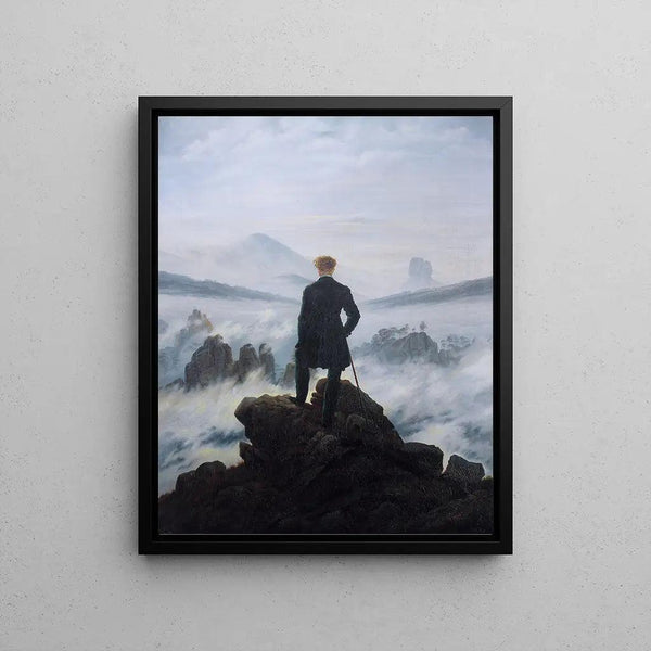 Reproduction of the painting The Traveler contemplating a sea of clouds - Caspar David Friedrich