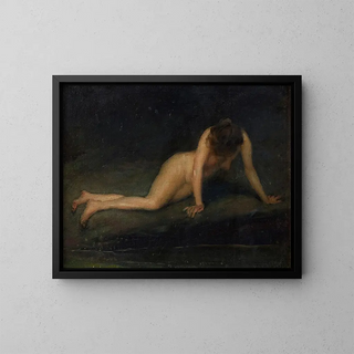 shaded basin - Warren B. Davis — framed artwork on a wall