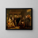 The Feast of Balthazar - Washington Allston — framed artwork on a wall