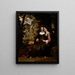 Hermia and Helen - Washington Allston — framed artwork on a wall