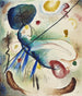 Watercolor painting with line - Wassily Kandinsky — artwork view