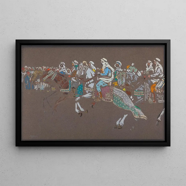 Cavalry arabe - Wassily Kandinsky — framed artwork on a wall