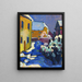 Cemetery and Presbytery of Kochel - Wassily Kandinsky — framed artwork on a wall
