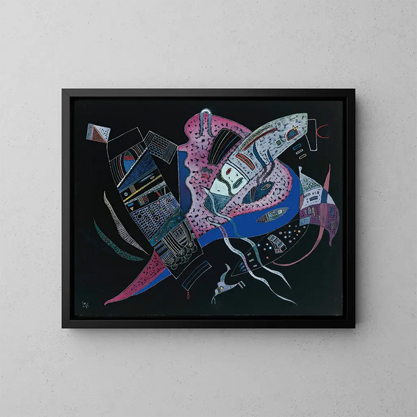 Concentration Painting - Wassily Kandinsky — framed artwork on a wall