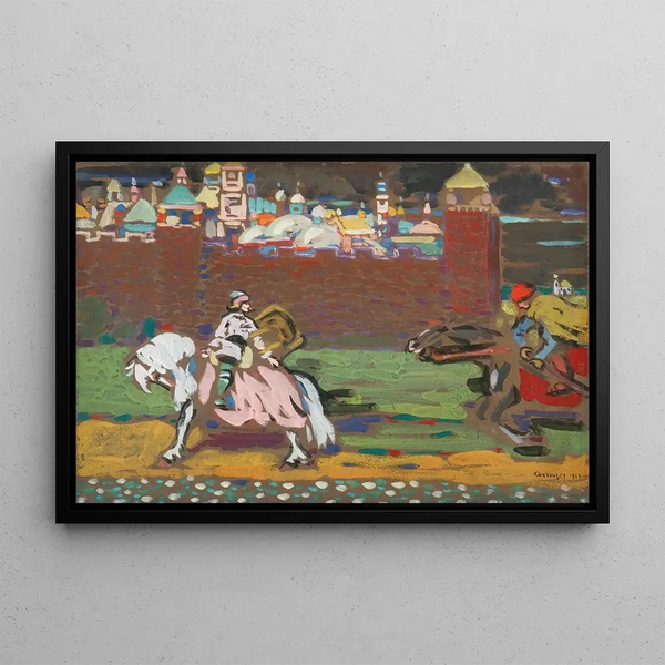 Crosses - Wassily Kandinsky — framed artwork on a wall