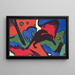 Der Blaue Reiter Le Cavalier bleu - Wassily Kandinsky — framed artwork on a wall