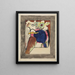 Conception de la couverture de l'almanach The Blue Rider II - Wassily Kandinsky — framed artwork on a wall