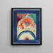 Conception de la couverture de l'almanach Le Cavalier Bleu - Wassily Kandinsky — framed artwork on a wall