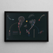 Deux Côtés - Wassily Kandinsky — framed artwork on a wall