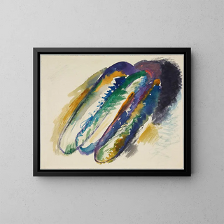 Sketch for Composition VII - Wassily Kandinsky — framed artwork on a wall