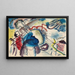 Sketch for painting with a white border - Wassily Kandinsky — framed artwork on a wall
