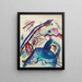 Draft for the image with a white border IV - Wassily Kandinsky — framed artwork on a wall