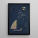 Dull Gray Painting - Wassily Kandinsky — framed artwork on a wall