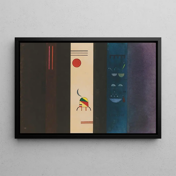 Côtés sombres - Wassily Kandinsky — framed artwork on a wall