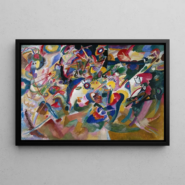 Sketch 3 for Composition VII - Wassily Kandinsky — framed artwork on a wall