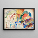 Sketch for All Saints II Composition with Saints - Wassily Kandinsky — framed artwork on a wall