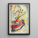 Esquisse for a fresco for Edwin R Campbell n° 1 - Wassily Kandinsky — framed artwork on a wall