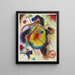 Conception of a mural for Edwin R. Campbell - Wassily Kandinsky — framed artwork on a wall