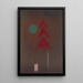 Almost Submerged Painting - Wassily Kandinsky — framed artwork on a wall