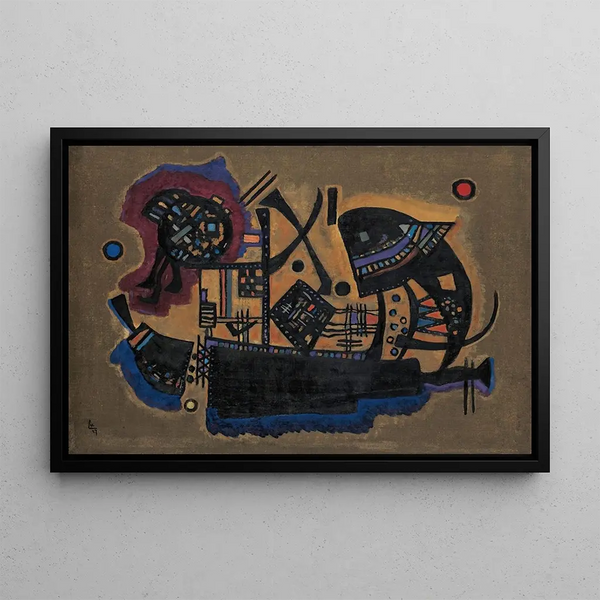 Tressage Tissé - Wassily Kandinsky — framed artwork on a wall