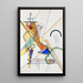 Fabric - Wassily Kandinsky — framed artwork on a wall