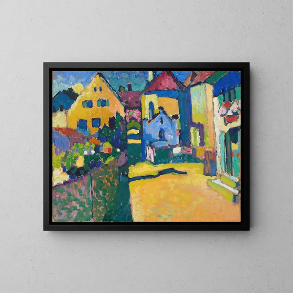 Allée verte à Murnau - Wassily Kandinsky — framed artwork on a wall
