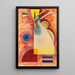 Interlacing - Wassily Kandinsky — framed artwork on a wall
