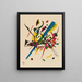 Little Worlds I - Wassily Kandinsky — framed artwork on a wall
