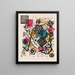 Petits mondes V - Wassily Kandinsky — framed artwork on a wall