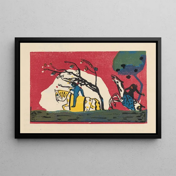 Klinge Pl01 - Wassily Kandinsky — framed artwork on a wall
