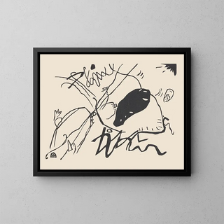 Klnge Pl02 - Wassily Kandinsky — framed artwork on a wall